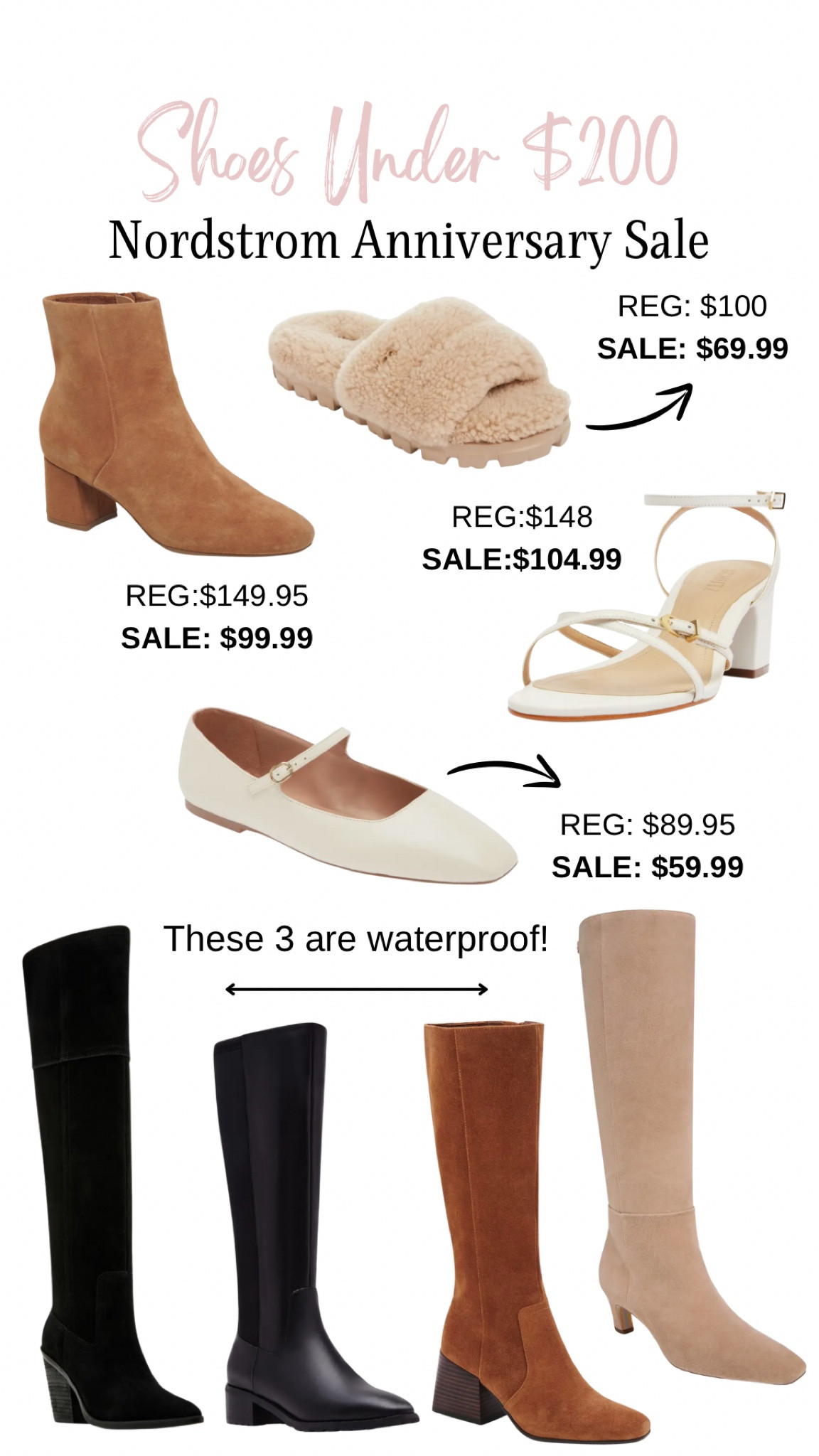 Shoes Under $200- Nordstrom Anniversary Sale! 

Waterproof boots, sandals, flats, waterproof bootie, Ugg slipper, knee high boots! 

#LTKxNSale #LTKSummerSales #LTKShoeCrush