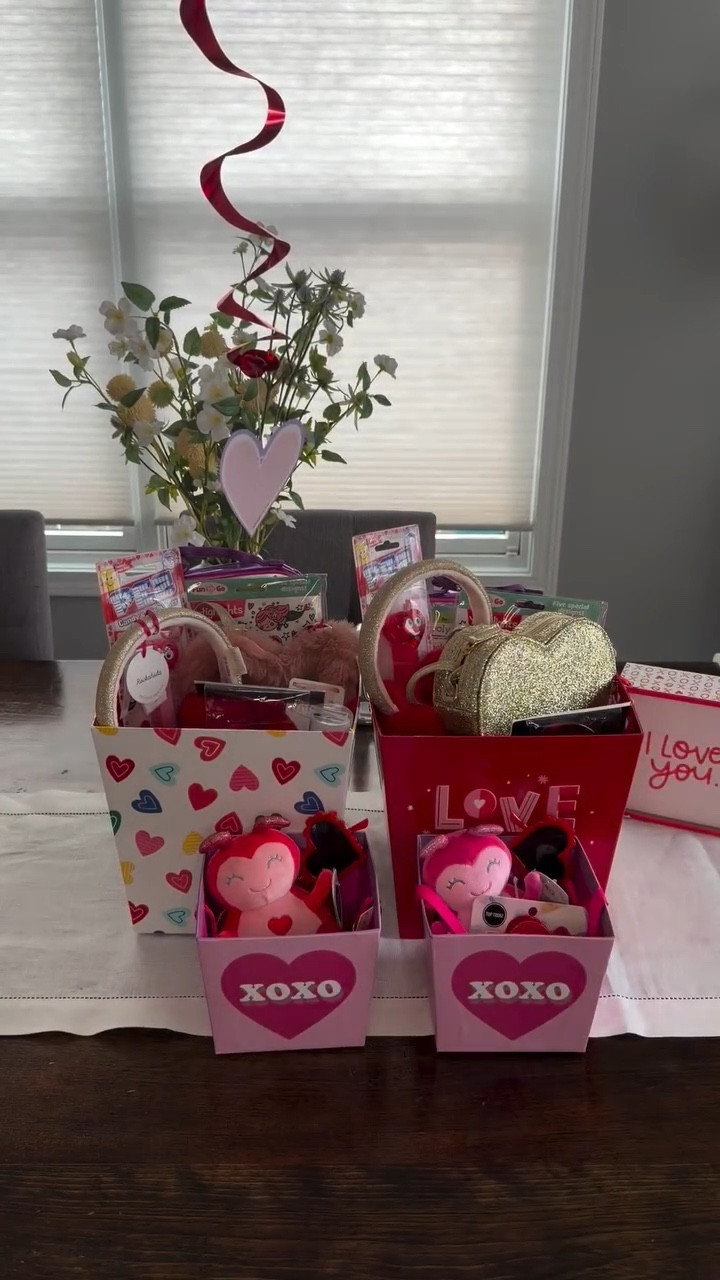Putting together my kids Valentine’s Day baskets 🩷❤️Surprising them every holiday when they wake up with a small bag of goodies is one of my favorite little traditions. I found the sweetest items at a local shop here @littlespruceonmain. If you’re from the Buffalo area, be sure to check them out. I  linked similar items from Amazon and @Target  in my LTK for an easy one stop shop. It doesn’t have to be over the top at all. Even the smallest surprise makes their morning so special. 💘

#valentinesday #holidaytraditions #funforkids #holidayshopping #vday

#LTKValentine #LTKgrwm #LTKmomlife