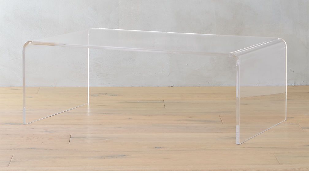 peekaboo acrylic coffee table | CB2