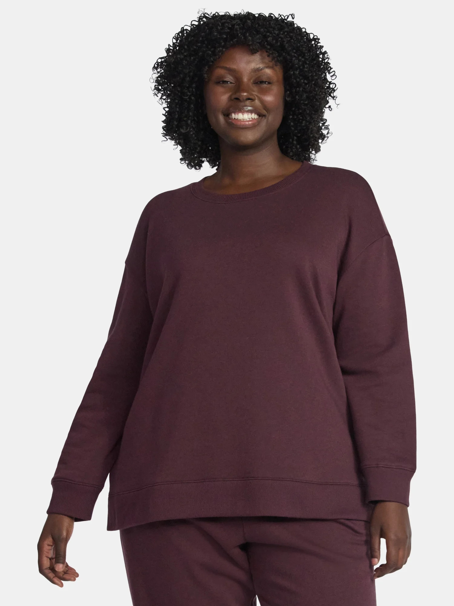 Terra & Sky Women's Plus Size Fleece Sweatshirt, Size 0X-5X - Walmart.com | Walmart (US)