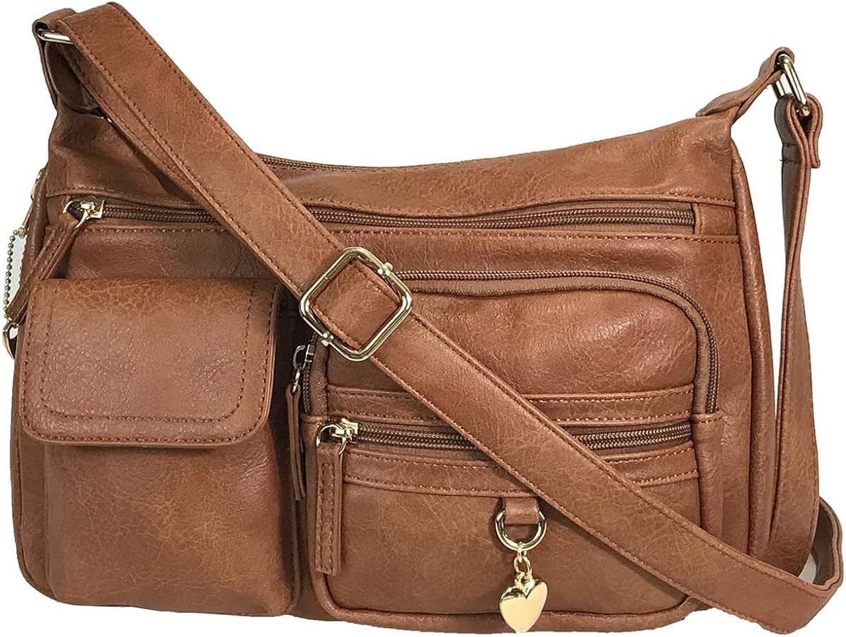 Front Pockets side Locking Concealed Carry Purse CCW Crossbody Bag | Amazon (US)