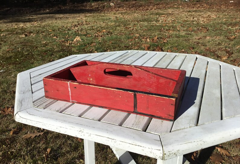 Vintage Prim Old Original Holiday Red Paint Wood Handle Tool - Etsy | Etsy (US)