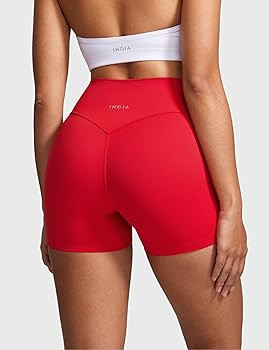 Womens High Waist No Front Seam Biker Shorts 4 Inches Running Volleyball Spandex Yoga Gym Workout... | Amazon (US)