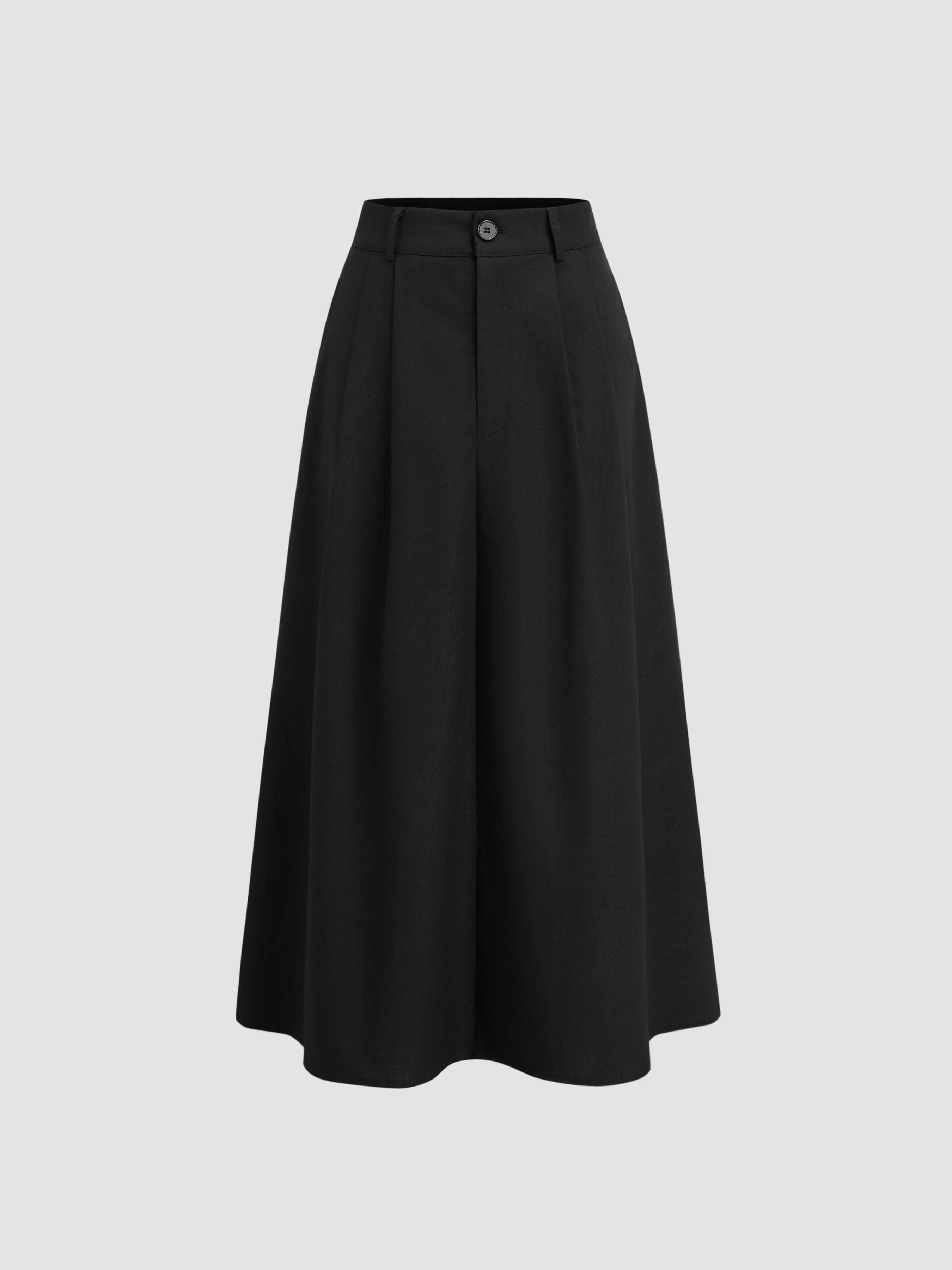 Long Skirts Linen-blend Linen-blend High Rise Solid Pocket Maxi Skirt For Outdoor | Cider