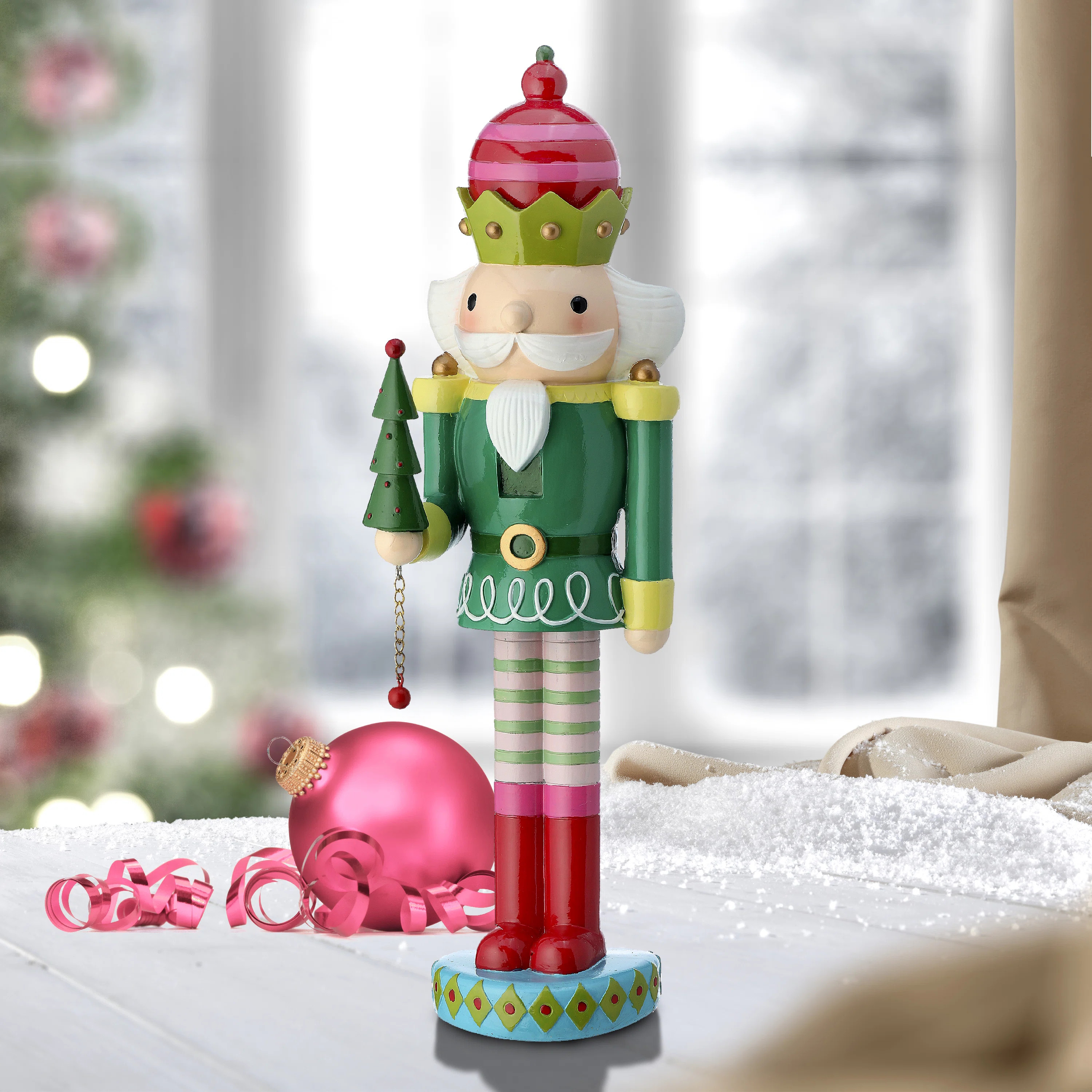The Holiday Aisle® 16.5" Resin Nutcracker With Tree | Wayfair | Wayfair North America