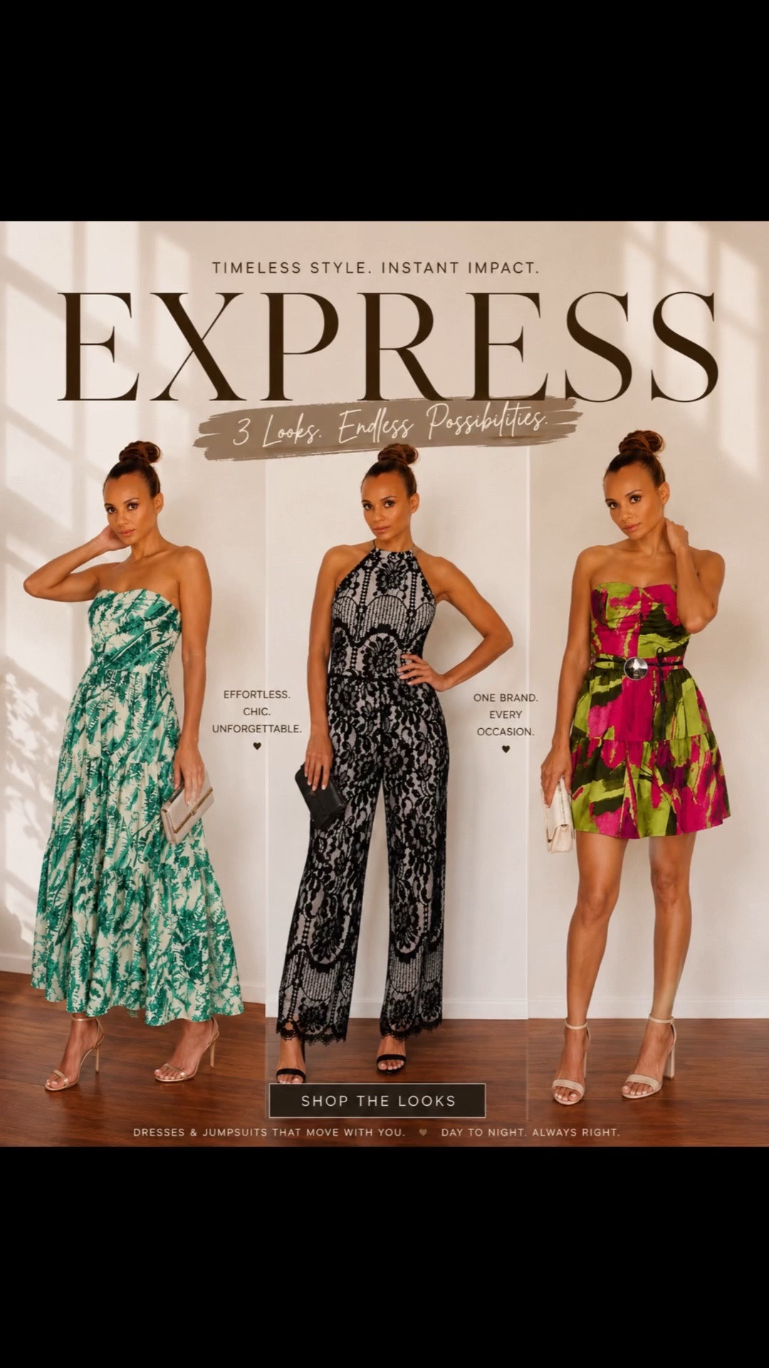 Three looks. One vibe. ✨  
From bold prints to timeless neutrals, these EXPRESS pieces are giving effortless main character energy. Which one are you wearing first? 🤍✨

#ExpressStyle #LTKFashion #LTKStyle #OOTD #StyleInspo #EverydayChic #FashionFinds #DressGoals #ElevatedStyle #LTKCreator #EffortlessStyle #SummerStyle

#LTKgrwm #LTKmomlife #LTKSaleAlert