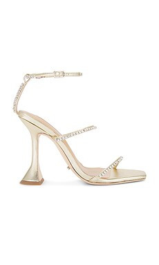Tony Bianco Shy Sandal in Gold Nappa Metallic from Revolve.com | Revolve Clothing (Global)