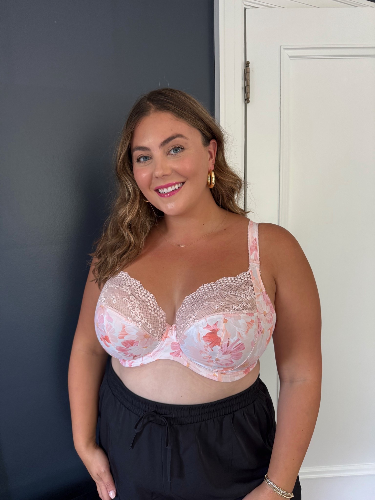 One of my favorite plunge style bras from Elomi! Available at Nordstrom. Wearing size 2X in shorts - Use CARALYN15 on your first order at Spanx. 

#LTKStyleTip #LTKBeauty #LTKPlusSize