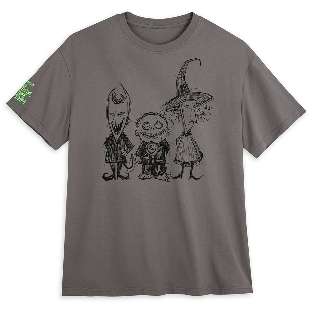 Lock, Shock and Barrel Glow-in-the Dark T-Shirt for Adults – The Nightmare Before Christmas | Disney Store