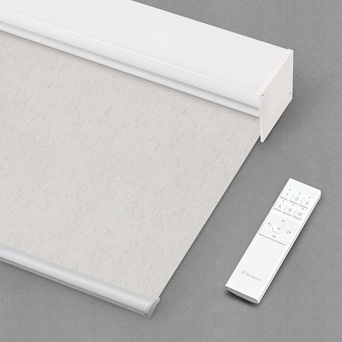 Motorized Blinds with Remote,100% Blackout Smart Roller Blinds Compatible with Apple Homekit Goog... | Amazon (US)