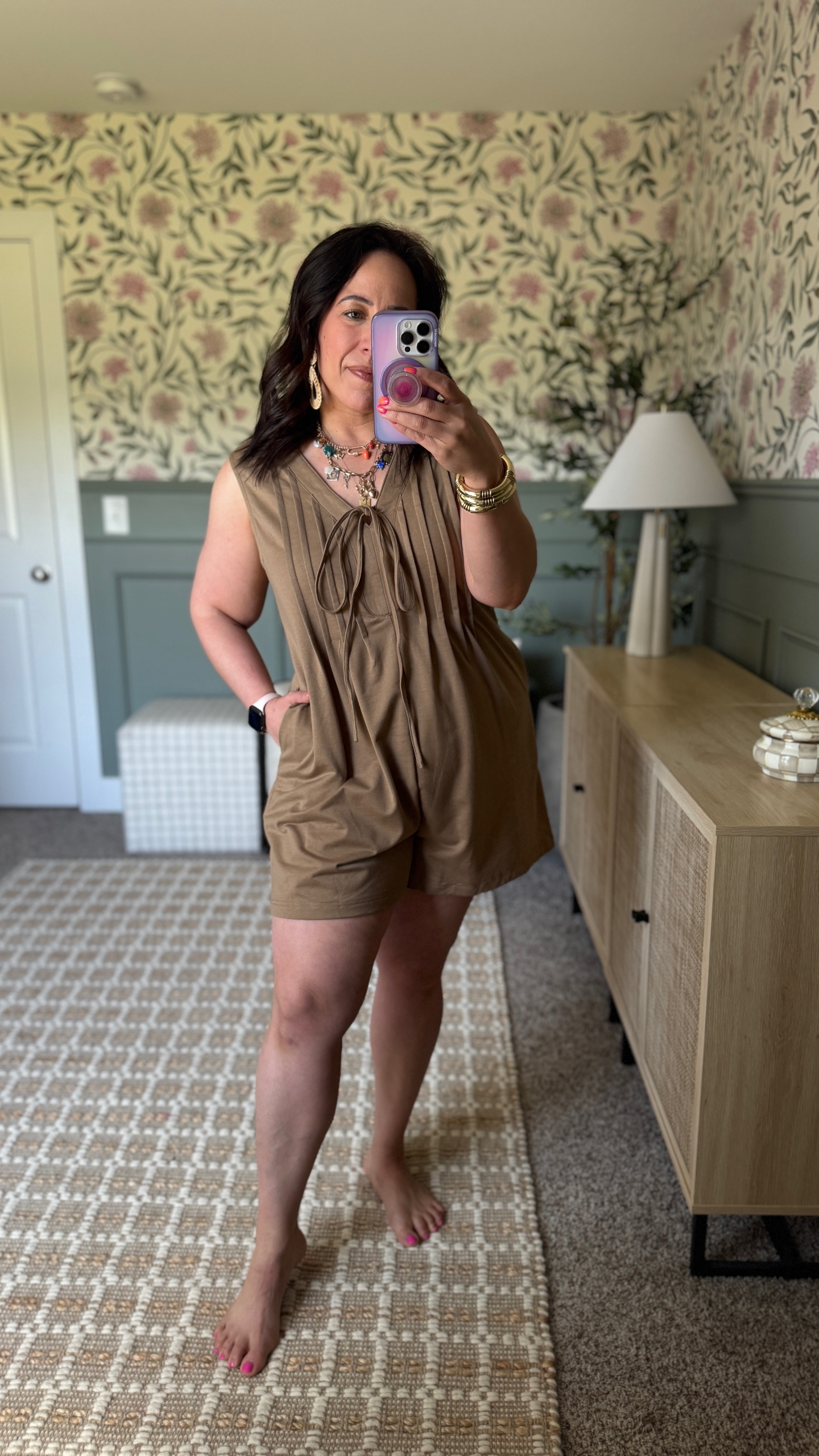 Amazon outfit of the day! Loving this cutie romper for a beach outfit or travel look. Wearing size large! 

Brown romper, beach outfit, travel outfit, Amazon beach outfit 

#LTKFindsUnder100 #LTKMidsize #LTKFindsUnder50