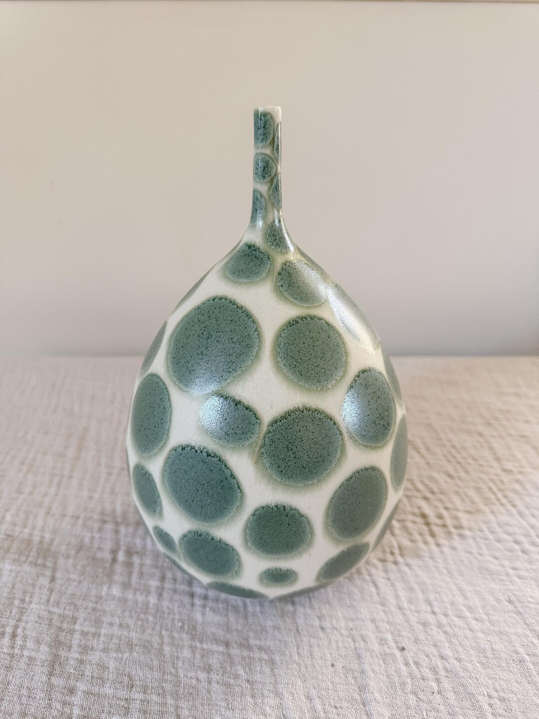 Handmade Sculptural Vase, Oversized Modern White & Green Gallery Art Piece - Wheel Thrown Decor, ... | Etsy (US)