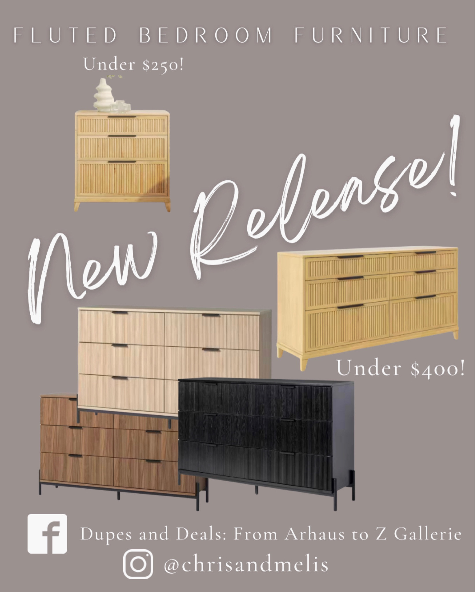 Loving these new release fluted/reeded dresser and nightstands! Use code BEDROOM10 to take the dressers below $400 and nightstand below $250!

#LTKsalealert #LTKstyletip #LTKhome