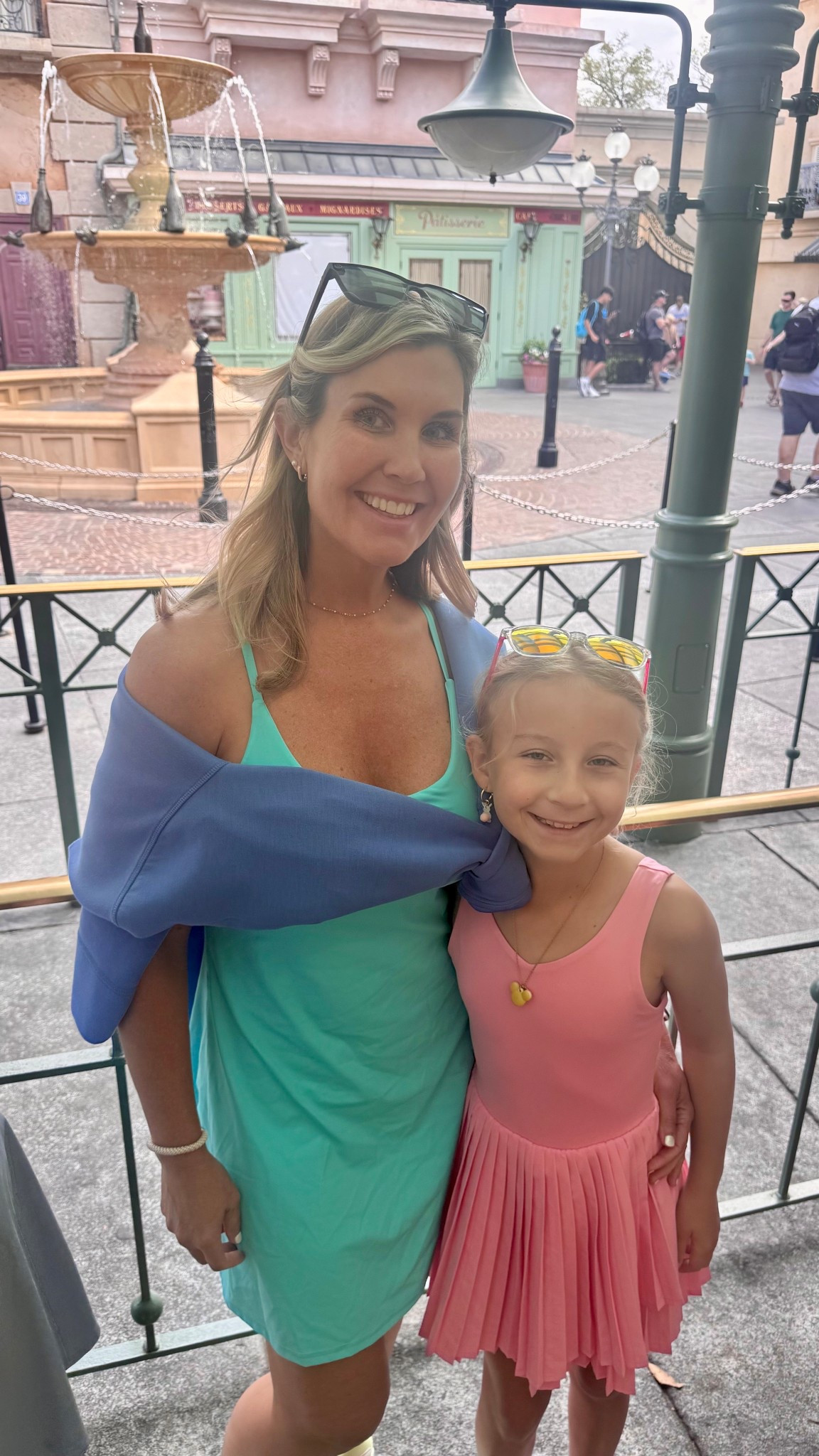Epcot! This is what we wore on spring break! My dress is so perfect! A great length and you don’t have to take down the dress to use the restroom. WIN!!  I linked my daughter’s outfit as well. 🌷
Save with code: kar3

