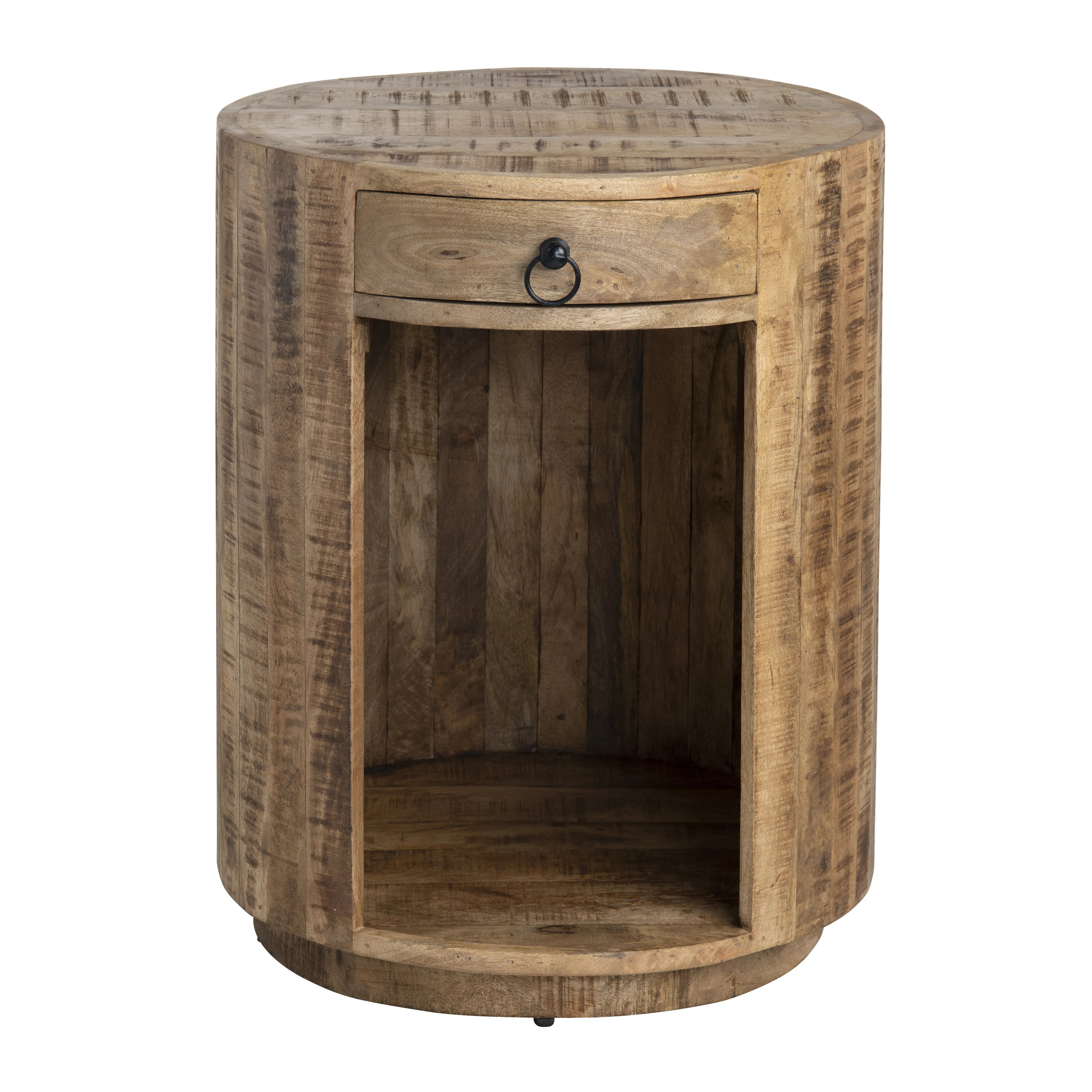 Solid Mango Brown Round Accent_End Table | Wayfair North America