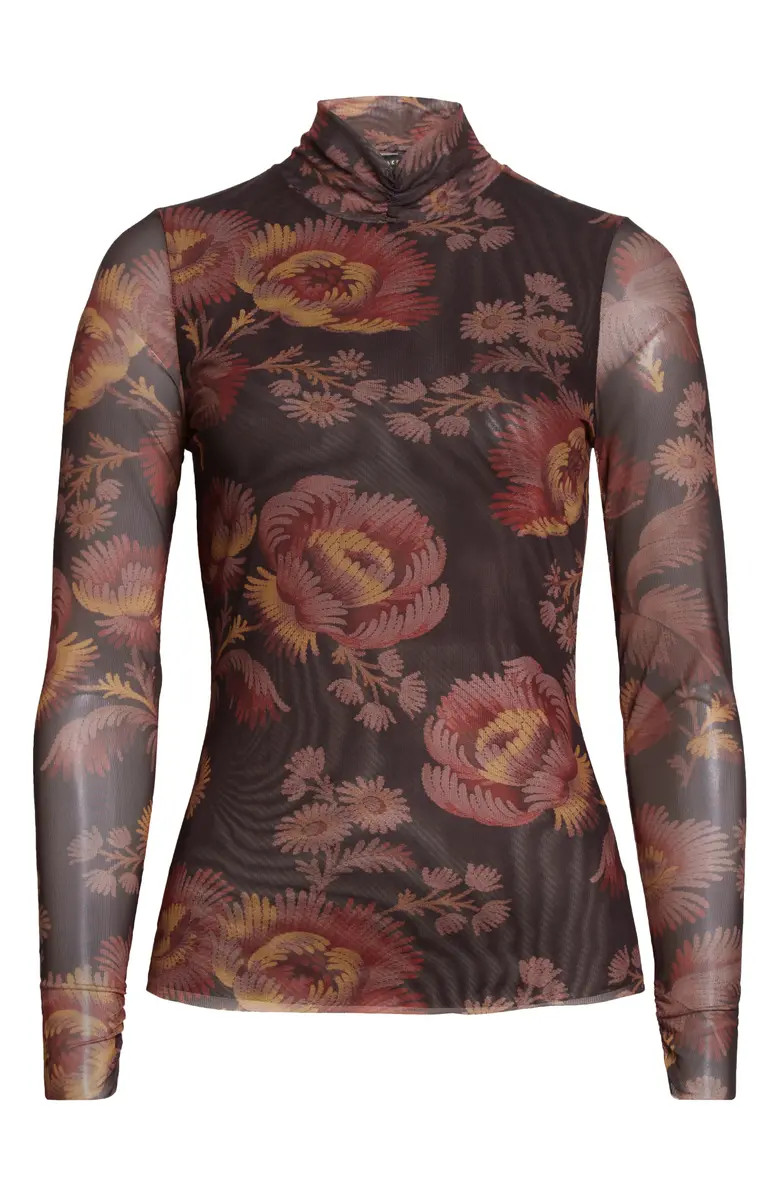 Ted Baker London Lemonay Floral Mesh Top | Nordstrom | Nordstrom