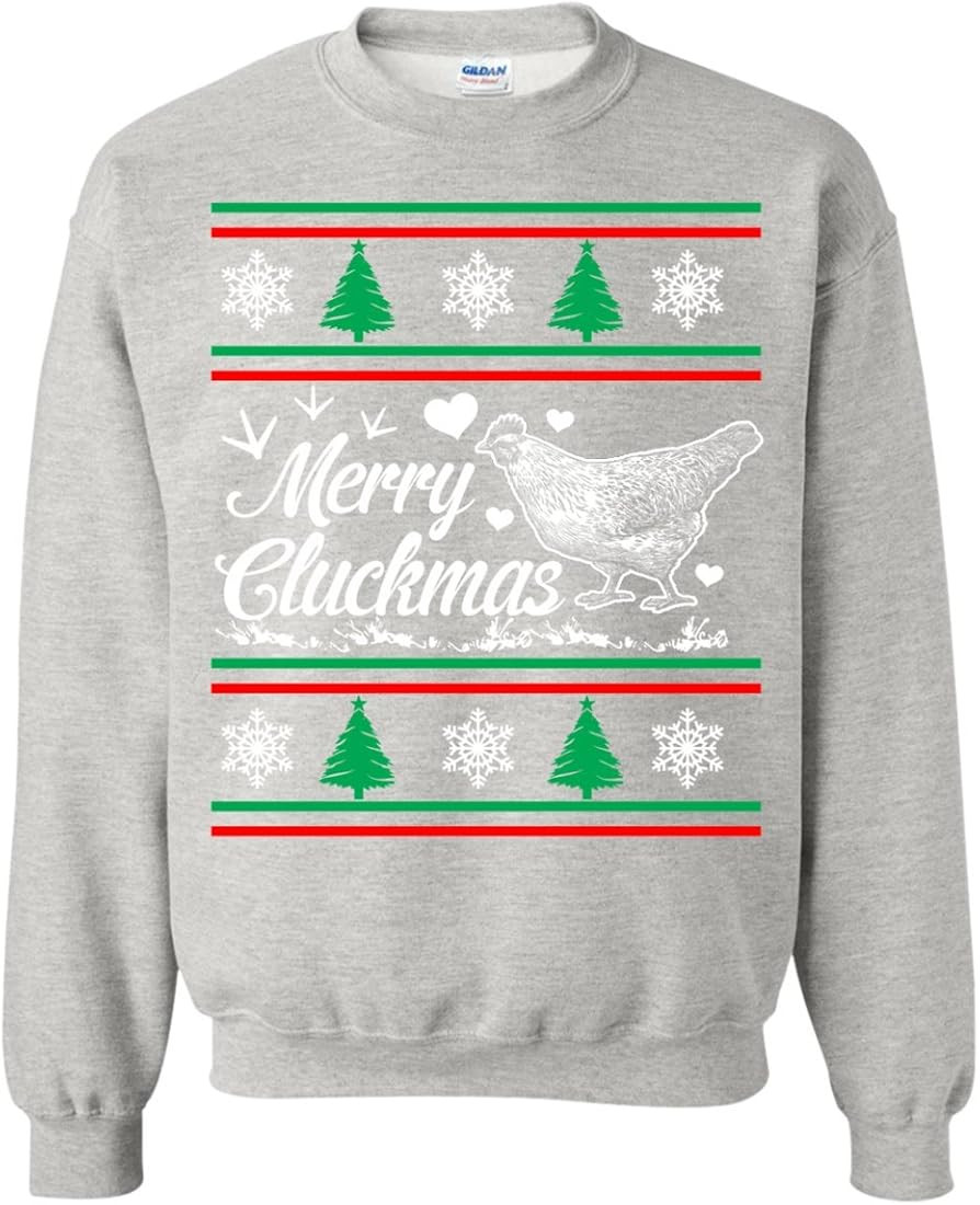 Merry Cluckmas Christmas Sweatshirt | Amazon (US)