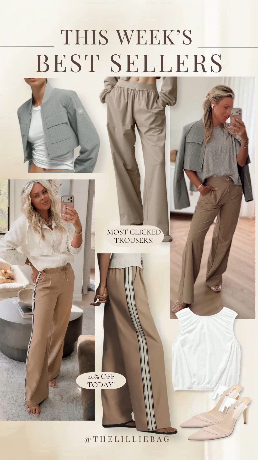 The track pants everyone keeps asking about 🤍✨  

A rare deal 🙌🏼 40% off today and fully stocked in all sizes!! Lightweight, comfortable, and so easy to dress up or down  

One of those pieces that just works for travel, errands, casual days, and everything in between ✨ linked on my LTK!  

My Alo pants are restocked and a top seller as well!

track pants, casual outfits, airport outfits, travel outfits, elevated basics, spring outfits 2026, athleisure, everyday style.