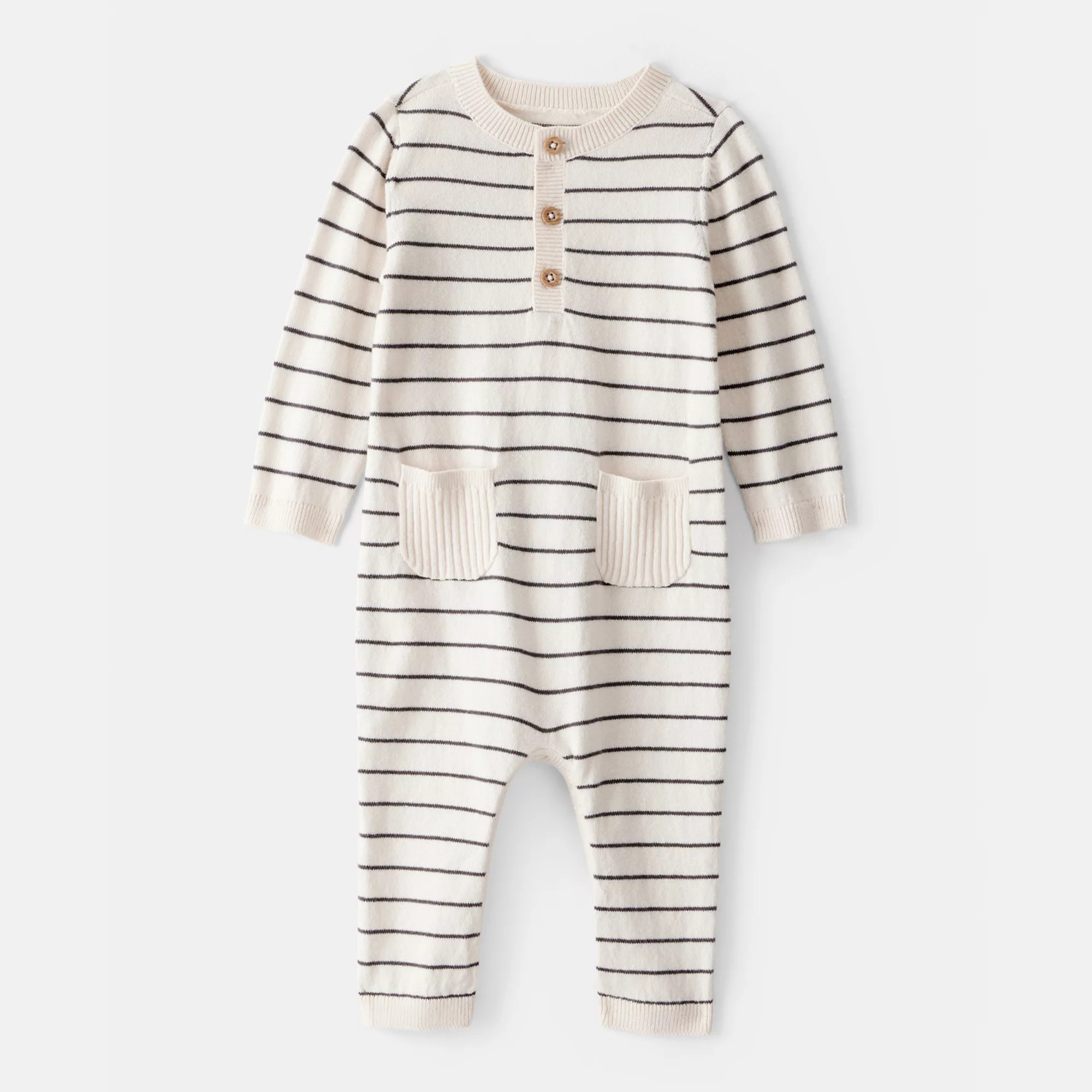 Baby Boy Carter's Striped Cotton Long-Sleeve Bodysuit | Kohl's