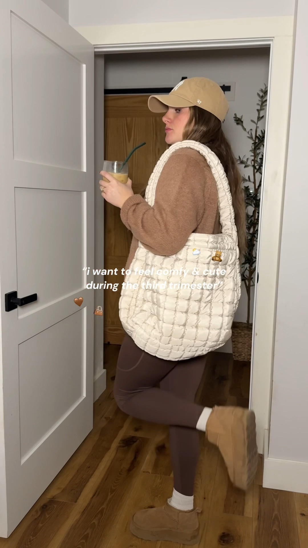 third trimester ootd 🤎🧸 happy wednesday! 

#LTKBump #LTKootd #LTKmomlife