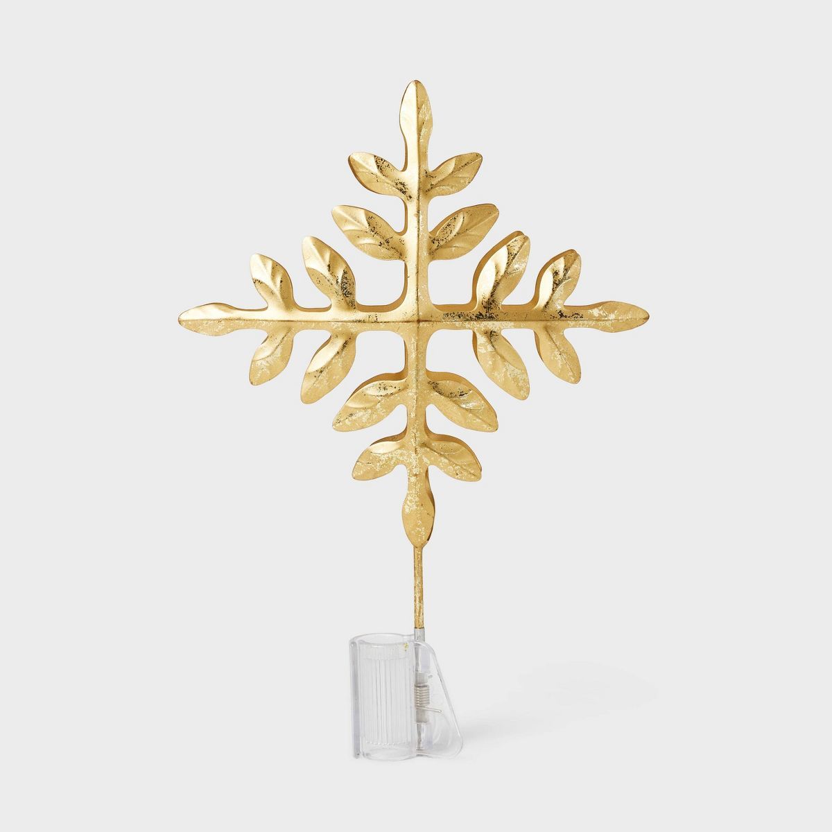 Botanical Christmas Tree Topper with Clip Gold - Threshold™ designed with Studio McGee | Target