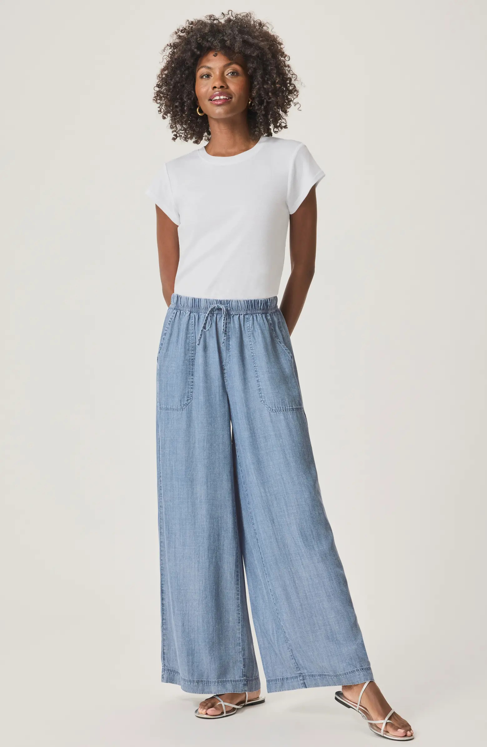 Angie Indigo Palazzo Pants | Nordstrom