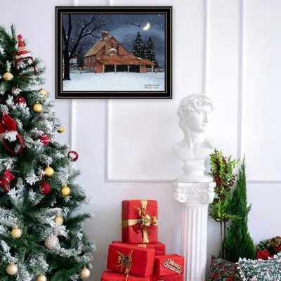 Trendy Decor 4U Night Before Christmas Framed Wall Art For Living Room And Bedroom, Modern And Elegant Home Decor By Billy Jacobs | Wayfair North America