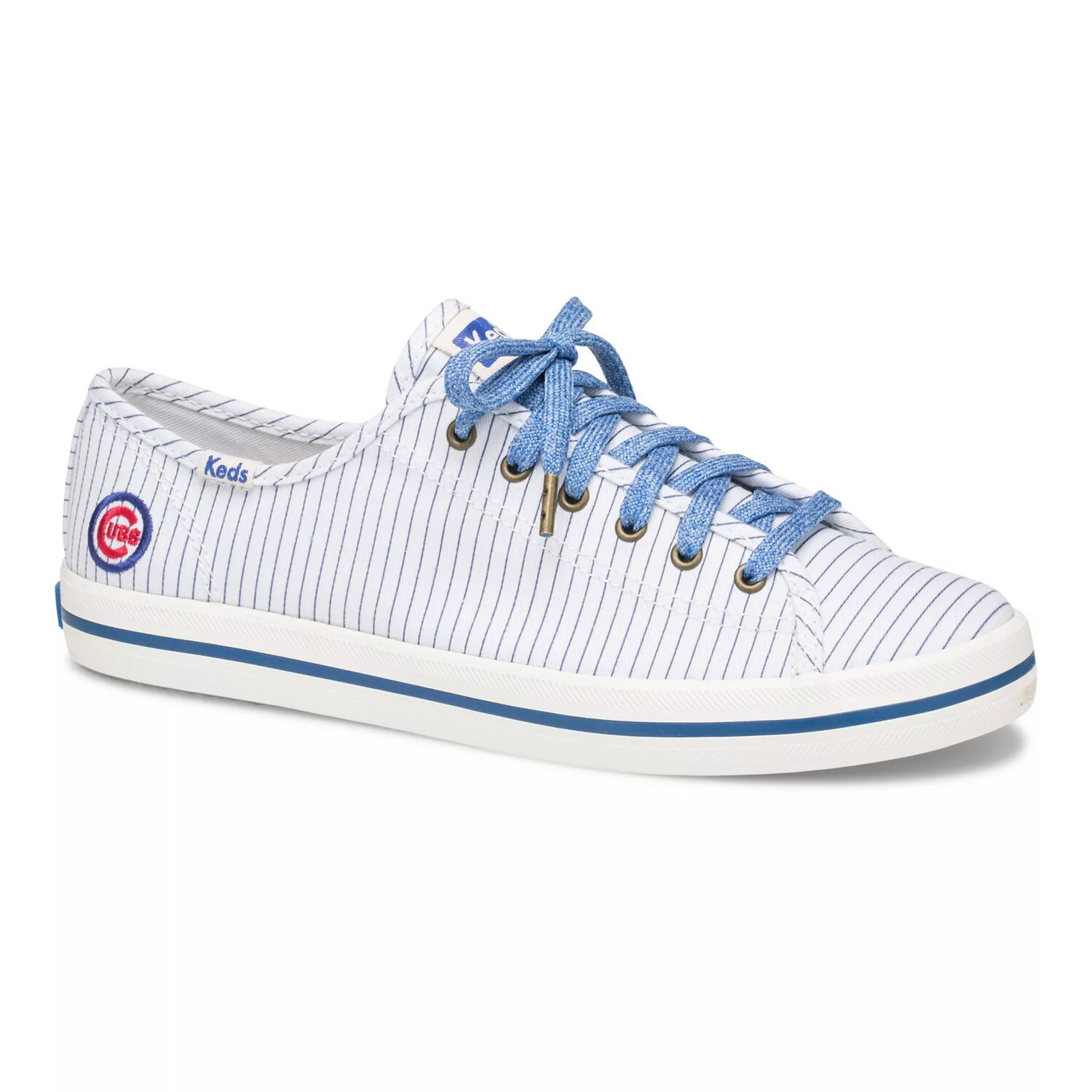 Women's Keds White Chicago Cubs Kickstart Pinstripe Sneakers, Size: 10 | Kohl's