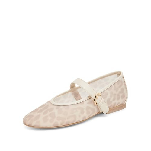 Dolce Vita Women's Roslyn Ballet Flat, White Leopard, 7.5 | Amazon (US)