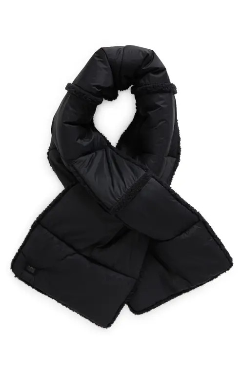 UGG(r) UGGfluff Reversible Pull Through Scarf in Black at Nordstrom | Nordstrom