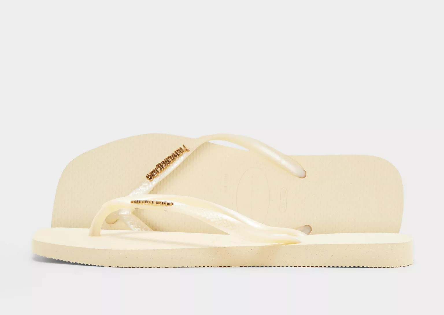 Cream Havaianas Slim Square Logo Metallic Flip Flops Women's - JD Sports UK | JD Sports (UK)