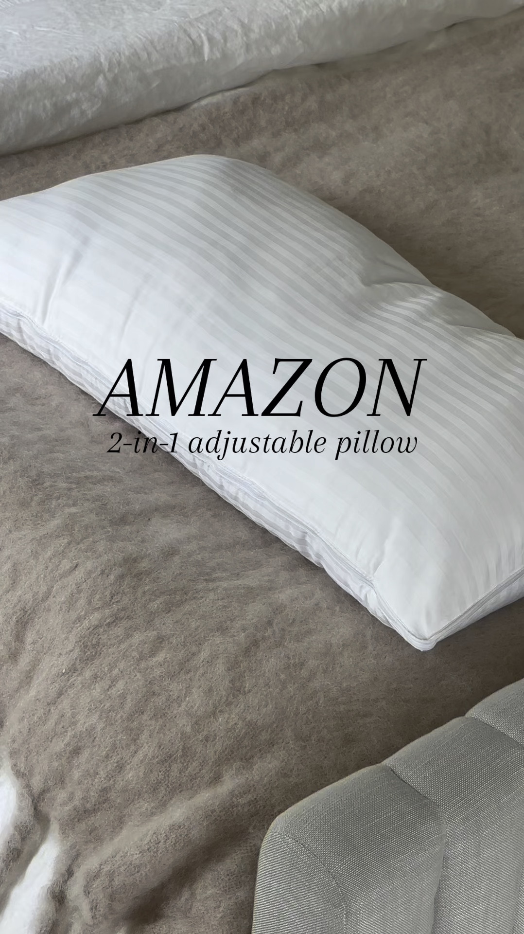 Waking up with neck aches? 🤔 Let me tell you, I've been there, tossing and turning all night like a confused acrobat. But fear not, folks! After a particularly neck-straining night, I was on a mission to upgrade my sleep game. I mean, I've had my pillows for over 2 years – they've seen better days!
Grab Yours Here: https://amzn.to/3U7kqs5

So, I took matters into my own hands and decided to upgrade my pillows. I grabbed these hotel-quality down pillows, and oh my stars, what a difference! It's like laying on a moldable cloud that hugs both your neck and head, giving me the best night's sleep I've had in a long time. 😴✨

Seriously, these pillows are game-changers. No more waking up feeling like I've been in a wrestling match with my bedding. Plus, they add a touch of luxury to my humble abode. So, if you're in the market for a pillow upgrade, do yourself a favor and check these babies out. Your neck will thank you! 🙌 #pillows #sleepwell #sleepbetter #bedroominspo #amazonfinds #amazonhomefinds #founditonamazon #amazonfind #amazonhome

#LTKVideo #LTKstyletip #LTKhome
