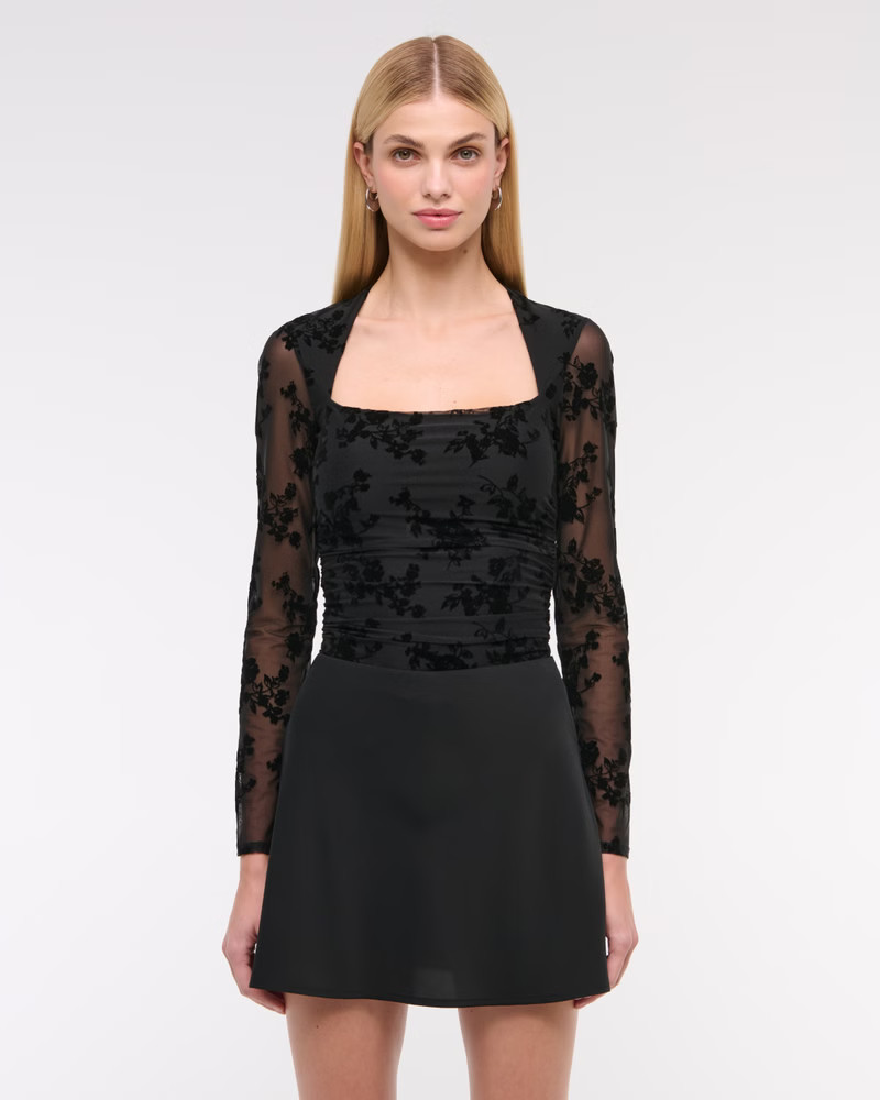 Women's High Rise Flirty Mini Skort | Women's Bottoms | Abercrombie.com | Abercrombie & Fitch (US)