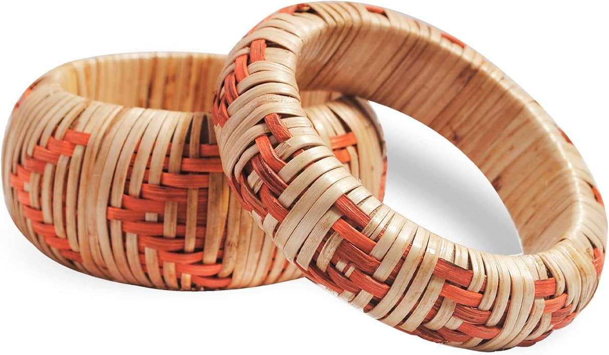Veracious Brio - Arrow Pattered Cane | Rattan Bangle Bracelets for Women (Medium Hand Size) | Amazon (US)