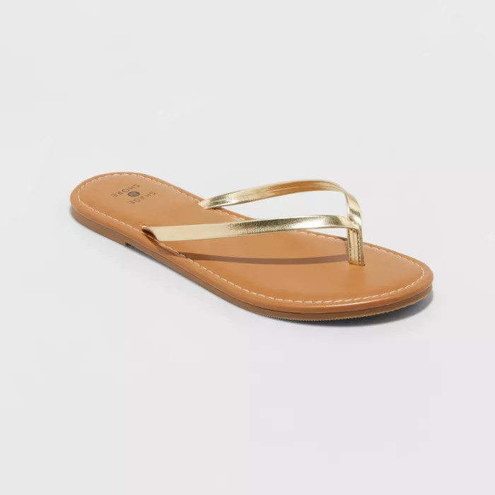 Women's Ava Skinny Strap Flip Flop Sandals - Shade and Shore™ | Target