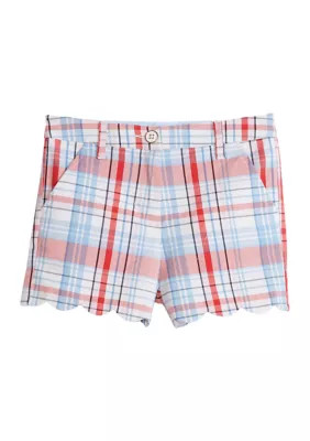 Girls 4-6x Scallop Twill Yarn Dyed Shorts | Belk