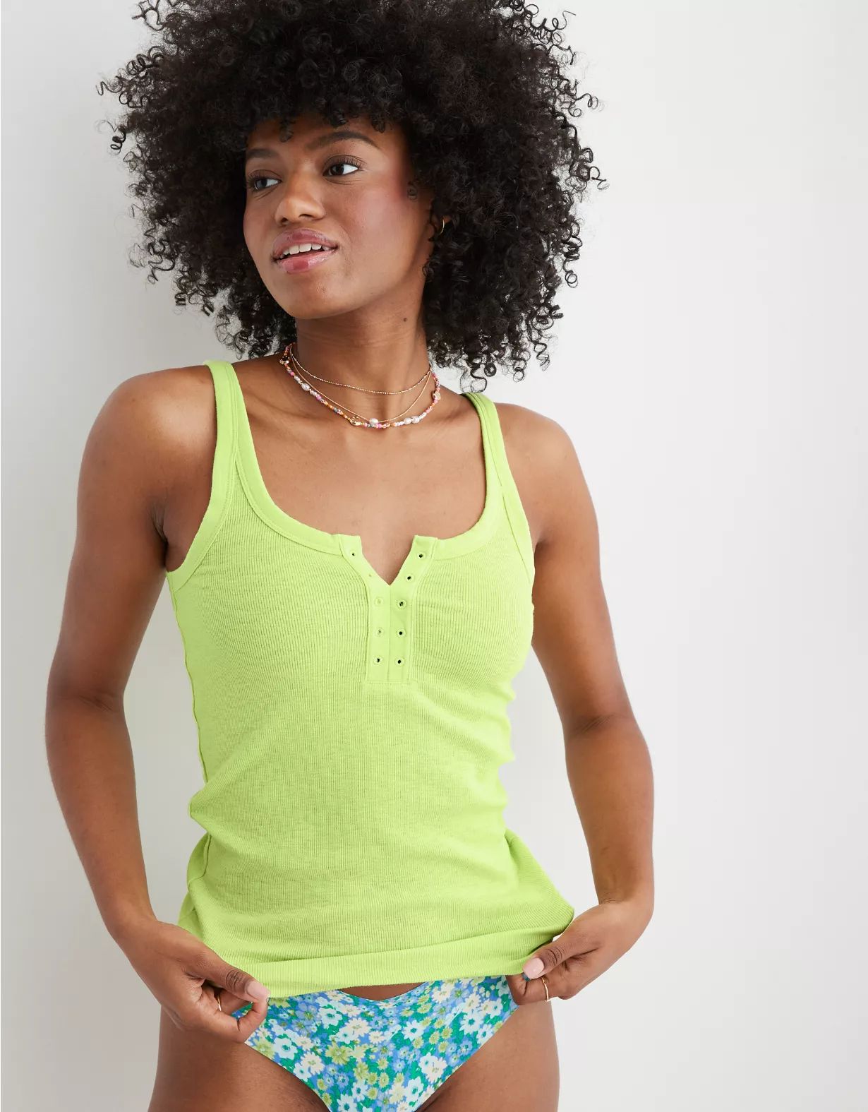 Aerie No BS Henley Tank Top curated on LTK