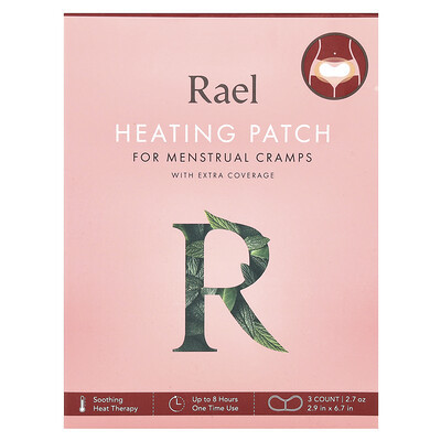 Rael, Heating Patch for Menstrual Cramps, 3 Count | iHerb