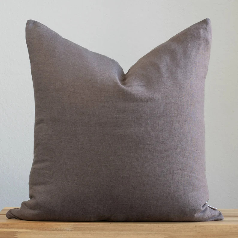 Linen Pillow  Taupe | Etsy | Etsy (US)