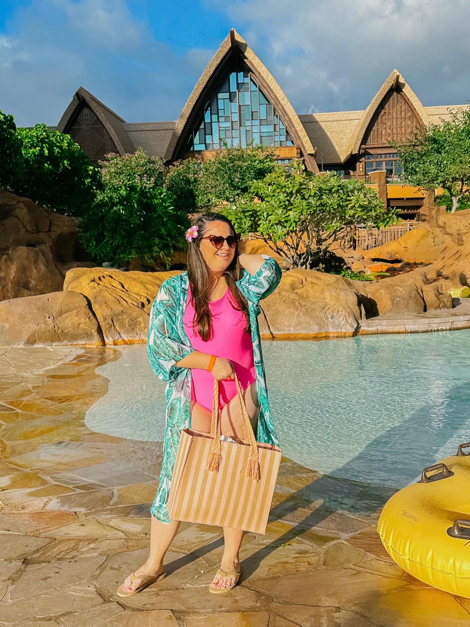 Hawaii Summer Swimwear & cover up look! Beach bag is currently sold out, but everything else is linked! 

#LTKcurves #LTKswim #LTKtravel