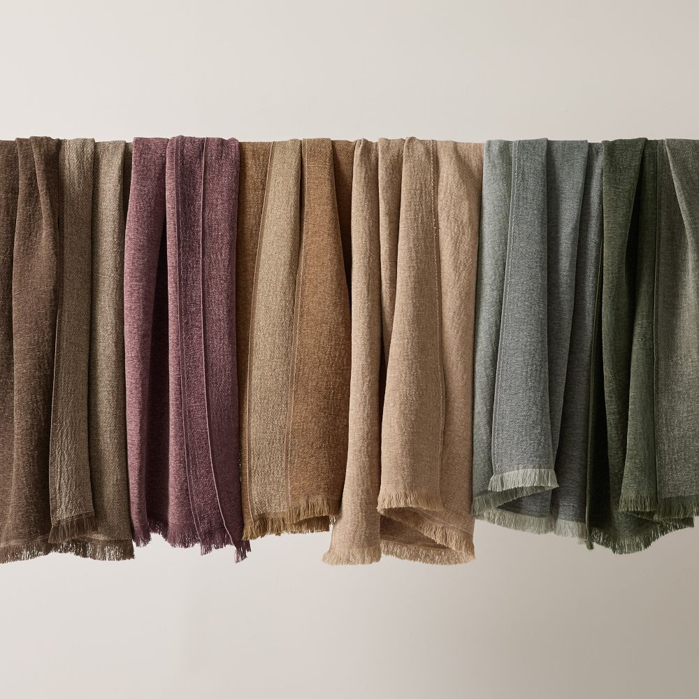 Reversible Chenille Throw | West Elm (US)