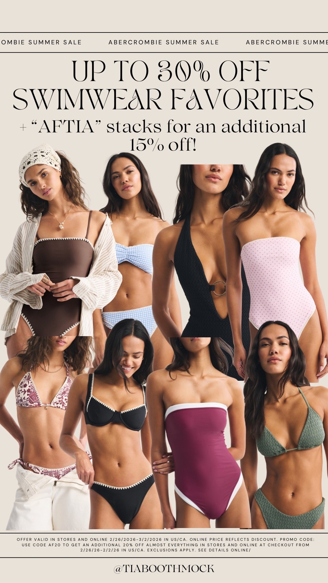 @abercrombie swim is so good this year! Up to 30% off and my code AFTIA stacks for an extra 15% off!

#LTKTravel #LTKBeauty #LTKSaleAlert
