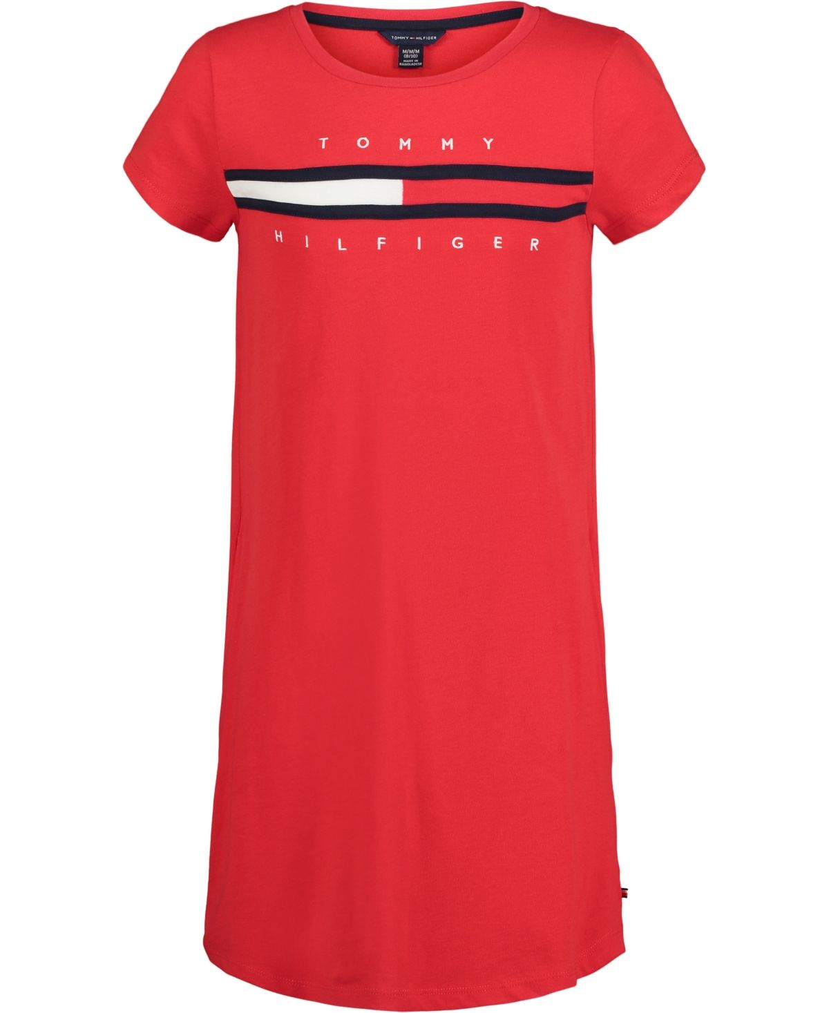 Tommy Hilfiger Big Girls Flag Tee Dress | Macys (US)