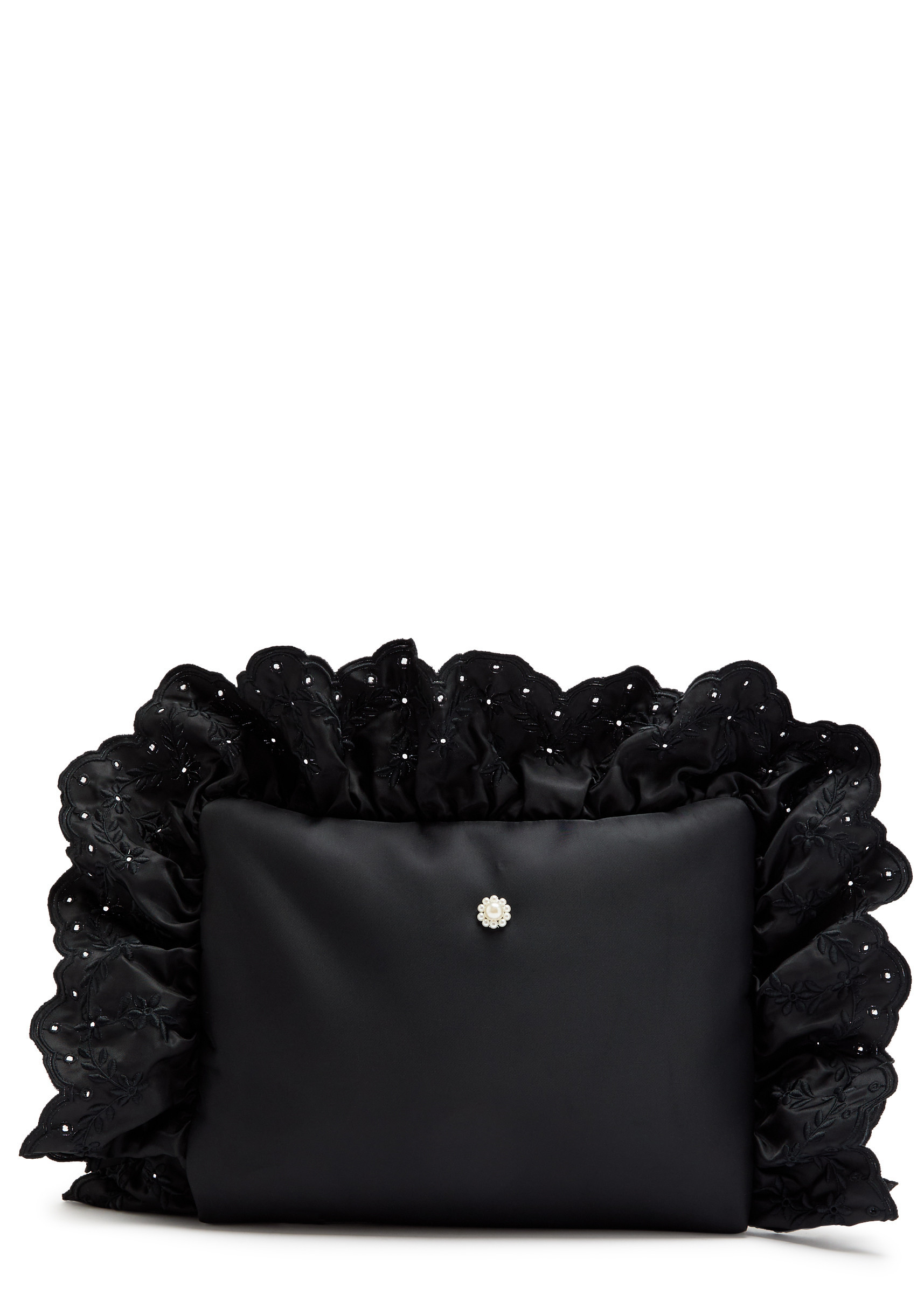 Pillowcase embroidered padded clutch | Harvey Nichols