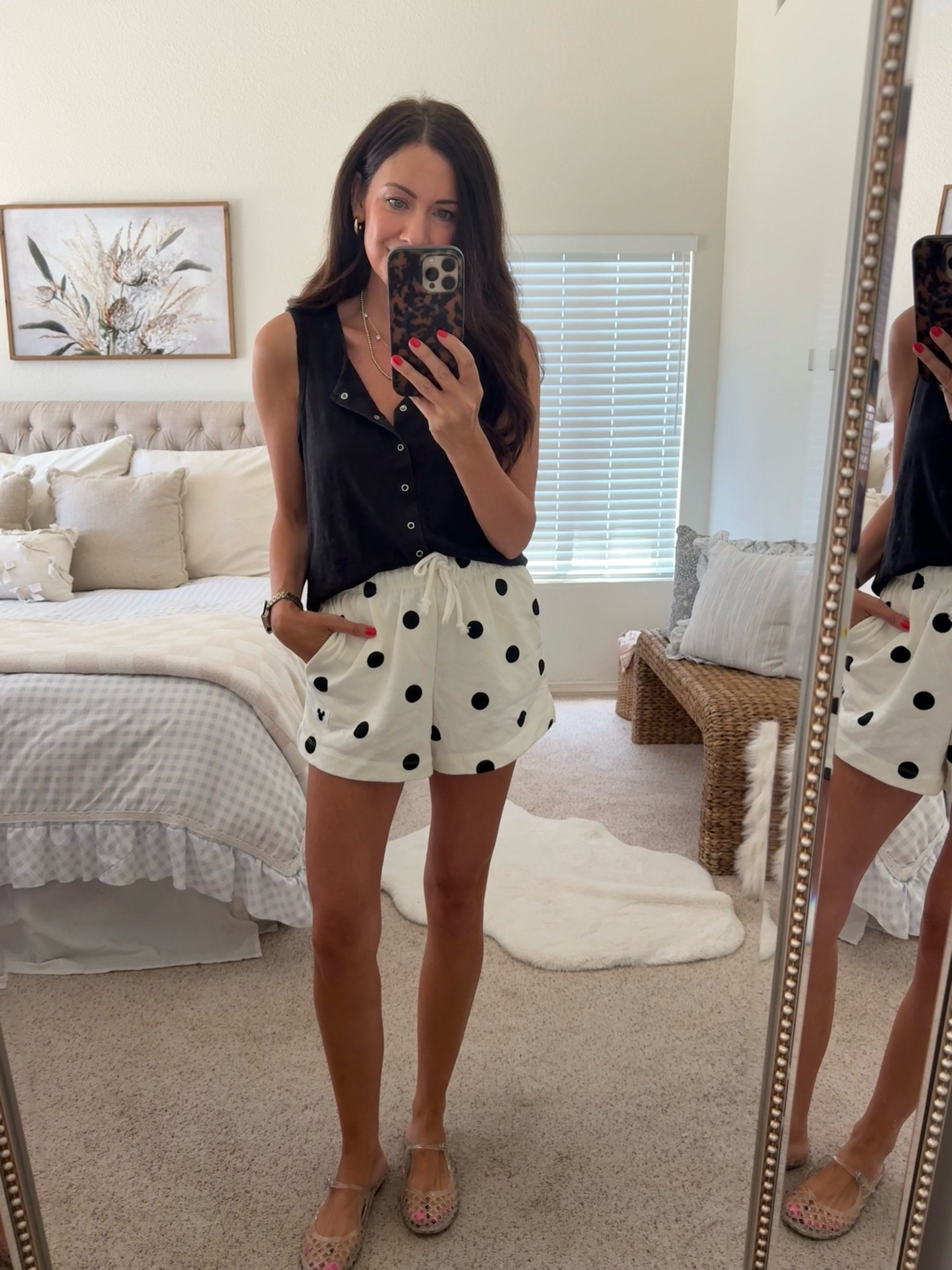 Target outfit idea!
Polka dot shorts-small
Button up burnout tank-small

#LTKmomlife #LTKSeasonal #LTKootd