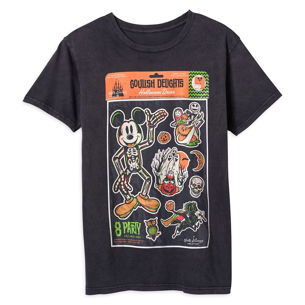 Mickey Mouse and Friends ''Ghoulish Delights'' Halloween T-Shirt for Adults | Disney Store