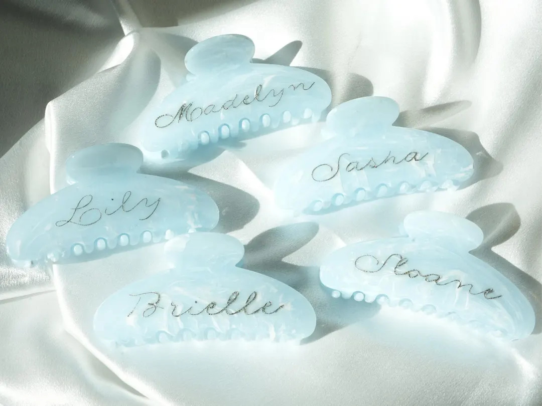 Engraved Name Claw Clip: Personalized Calligraphy Hair Accessory | Etsy (US)