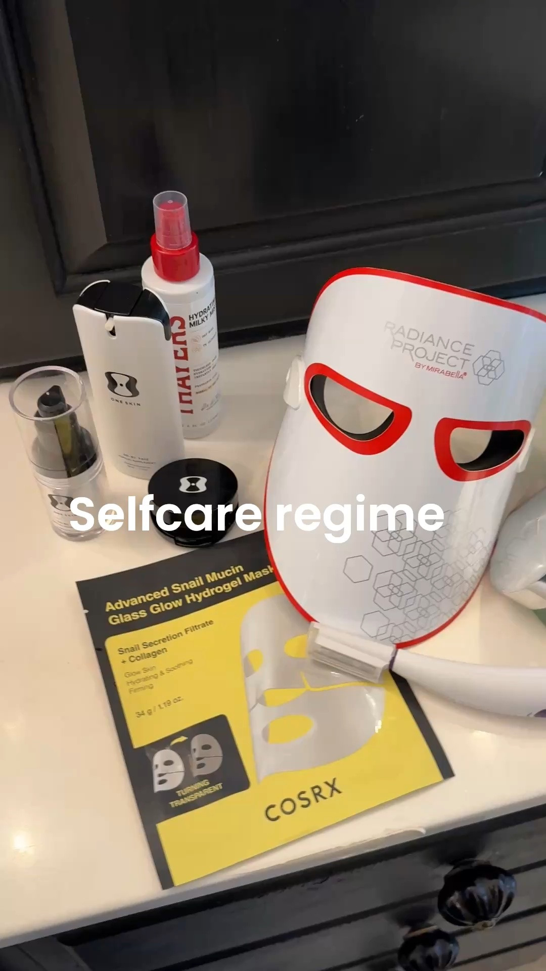 Self-care Saturday

Melanoma Cancer Journey 
10days after 3rd laser treatment 

Products  I am using today

Listing in order of use:

Borge- Xlg face towels larger & thicker
💯 biodegradable, so soft, chemical free

Elemis- Pro Collagen Green Fig cleansing Balm 

Thayers- hydrating milky mist
Oat milk and 7% glycerin 
Touchless 24 hour hydration, instantly dewy skin

Vit c serum 

Michael Todd sonic smooth pro-Dermaplaning microdermabrasion  & Facial hair removal system with led light

Repeat with:
Thayers- hydrating milky mist

Coleen Rothschild- glycolic acid peel pads with blue agave

Cosrx- advanced snail mucin glass Glow Hydrogel Mask 
Snail secretion filtrate + collagen 
For glowing skin, hydration and soothing plus firming 
Goes on white and you wear until transparent 

Use jade roller over mask to help press moisture into face & plus it’s soothing 

Remove mask and let skin breathe for about 5 mins 

Radiance Project by Mirabella LED Facial Mask with infrared 
-Fine Lines & Wrinkles
Blemishes 
Uneven skin tone
7 light treatment choices 
Pamper skin without downtime rechargeable 7-15 min depending on light color

Finishing up with

One skin 
08-01 eye topical supplement-
Essential Eye cream
Around eye area

Then One skins 08-01 Face topical supplement essential moisturizer 

Dime - wonderscreen broad spectrum spf 30

#LTKselfcare #LTKOver40 #LTKBeauty