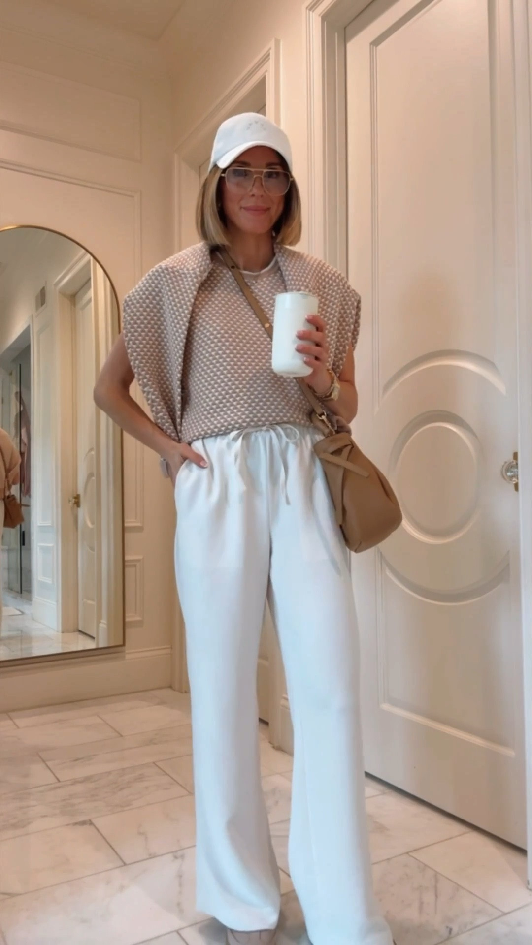 Wearing the viral pants styled here daytime to evening. I'm 5'7 wearing the regular length size small.

#LTKootd