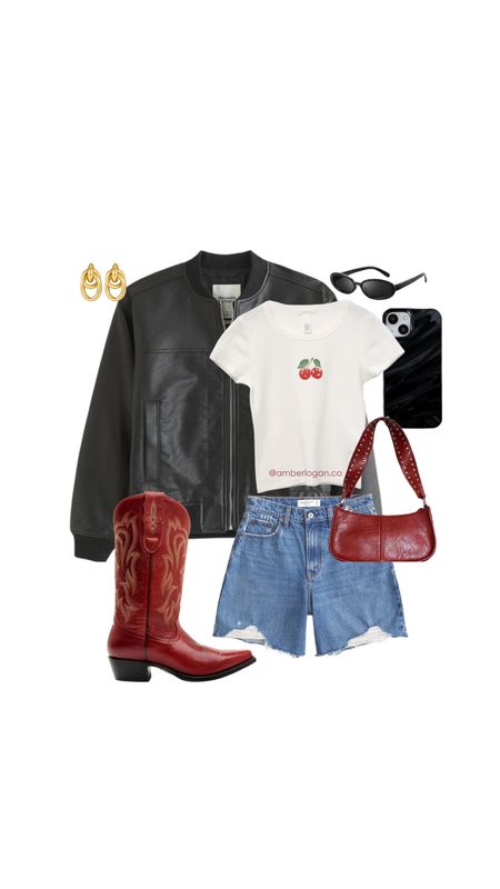 Red cowboy boot outfit inspo

Cowgirl boots, western boots, leather jacket, Abercrombie denim shorts, country concert outfit idea 

#LTKStyleTip #LTKFindsUnder50 #LTKShoeCrush